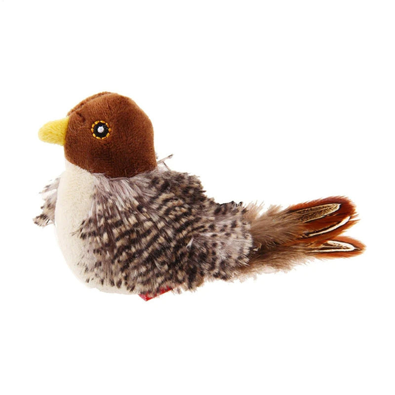 Electric Chirping Catnip Bird Cat Toys
