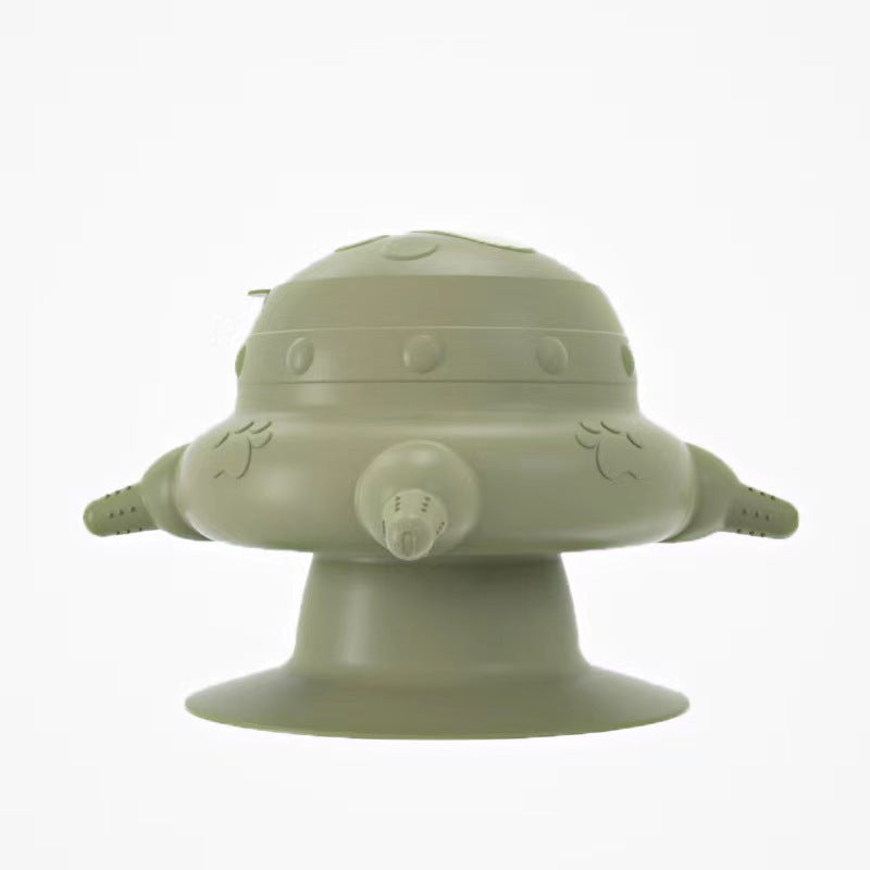 Light gray pet milk feeding self-service device with suction cup base
