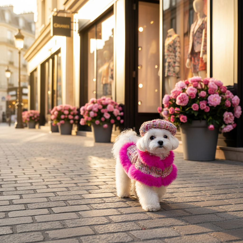 Hot Pink Tweed Paris