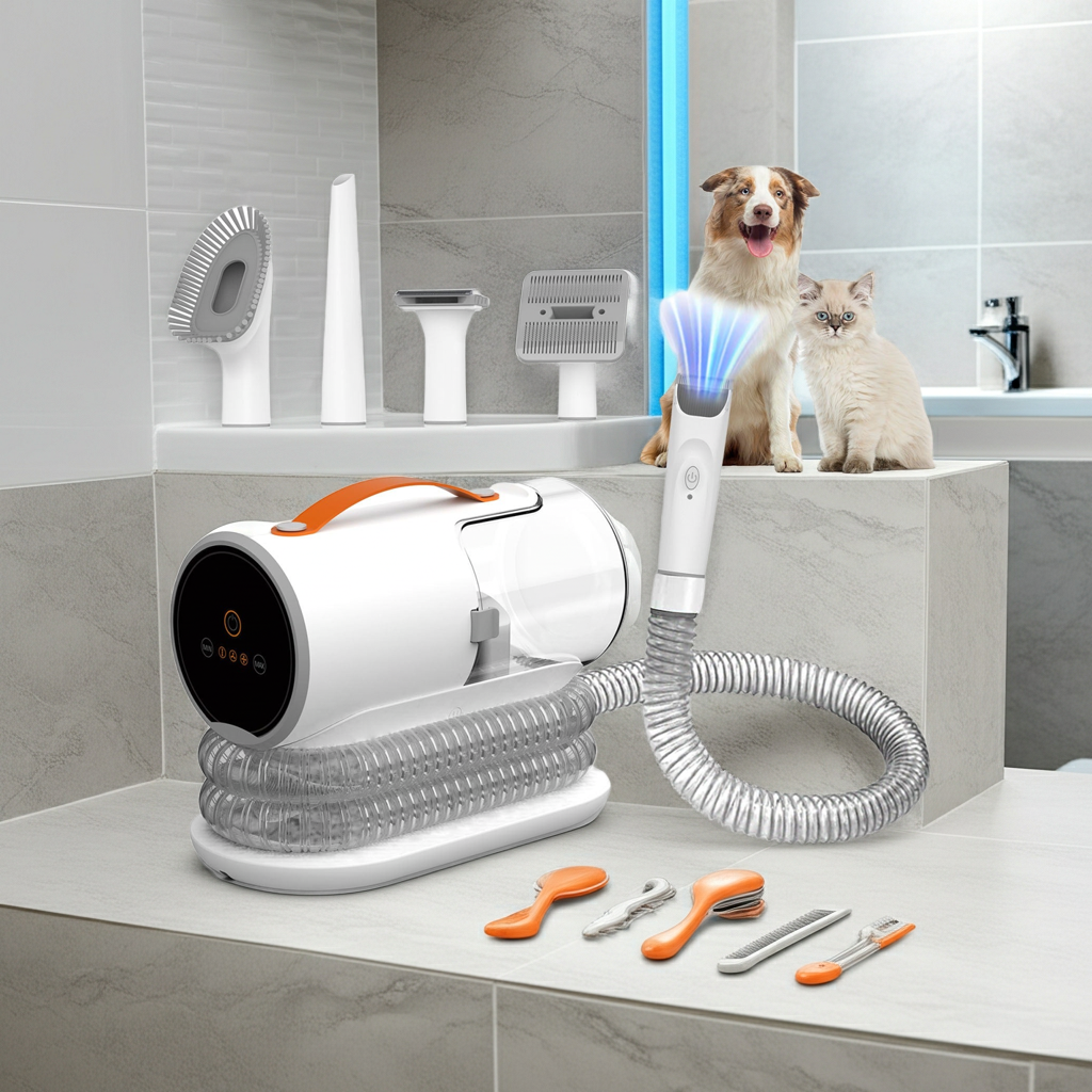 Pet intelligent beauty and grooming set is suitable for cleaning grooming and removing hair from cats and dogs of all sizes