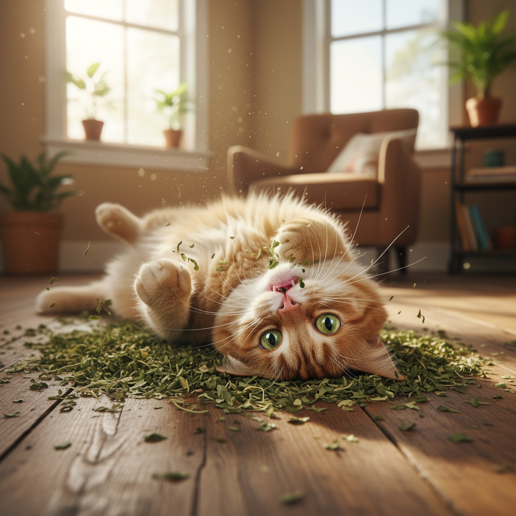 Natural Catnip Grass Leaves Cat Treats