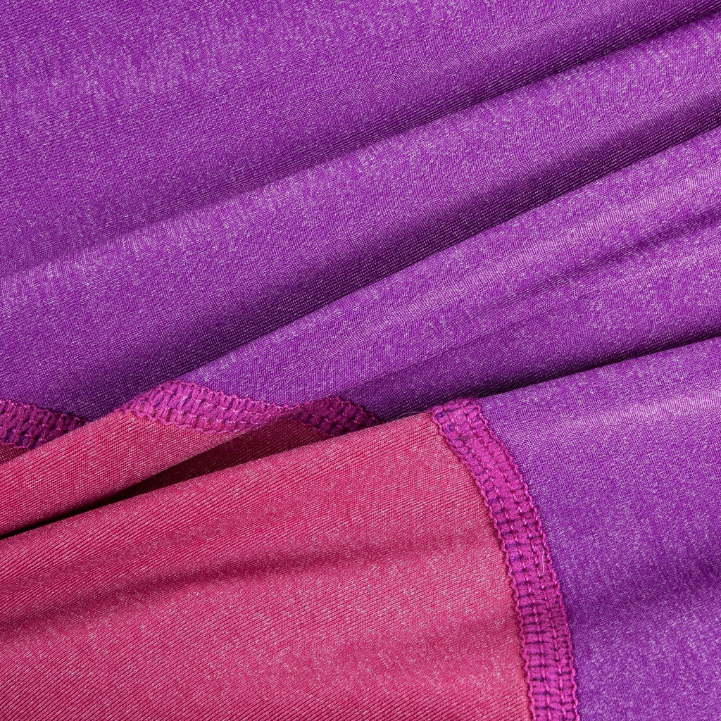 Lavender & pink dog tracksuit fabric with stitched seam detail