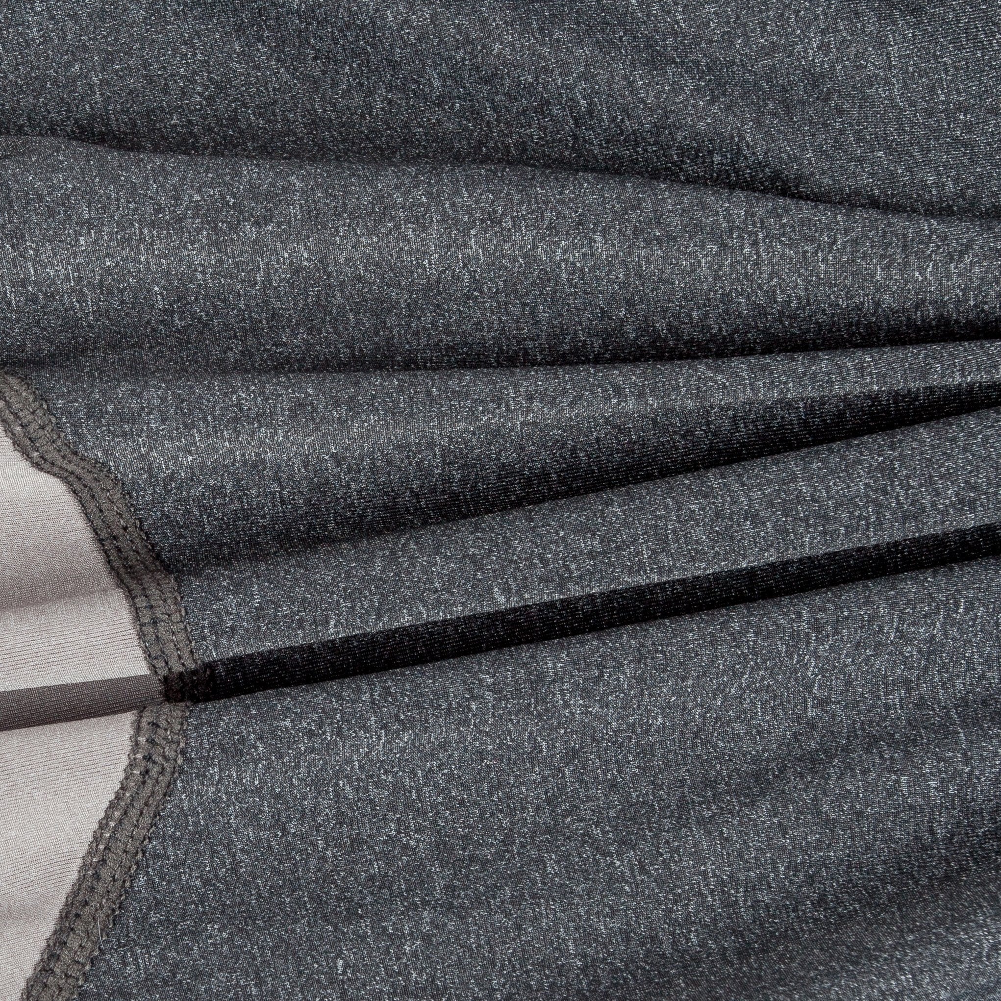Black/gray dog tracksuit fabric with stitched seam detail