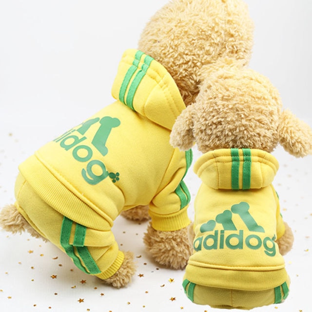 Adidog Four-Leg Tracksuit Hoodie — Sporty Dog Jumpsuit in 7 Colors, Sizes XS–2XL