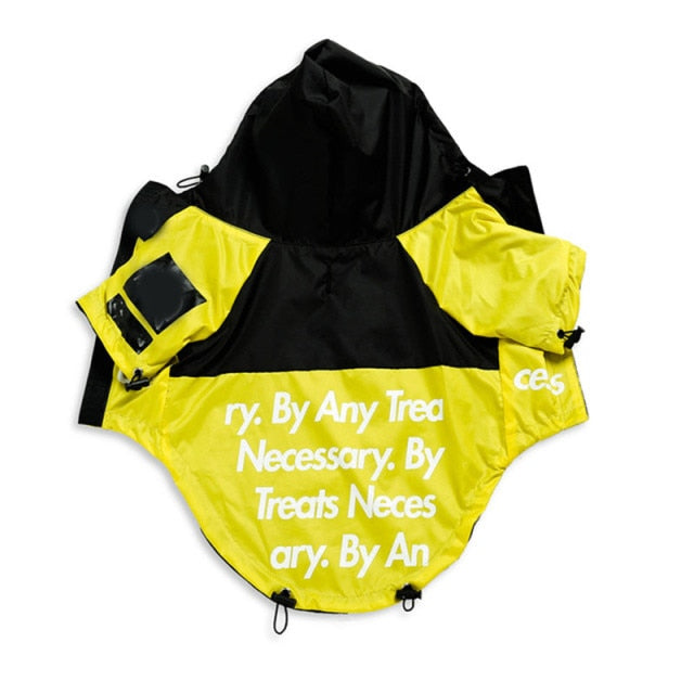 The Dog Face Pet Raincoat — Waterproof Windproof Hooded Jacket, 5 Colors, Sizes S–5XL