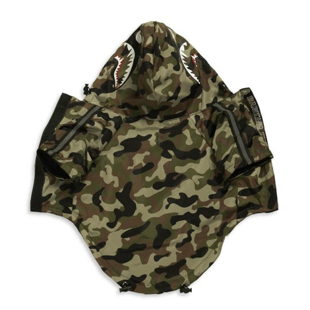 The Dog Face Pet Raincoat — Waterproof Windproof Hooded Jacket, 5 Colors, Sizes S–5XL