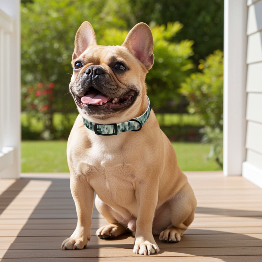 Echoes of a City in Mist Pet Collar — Waterproof TPU, 4 Buckle Finishes, S–XL