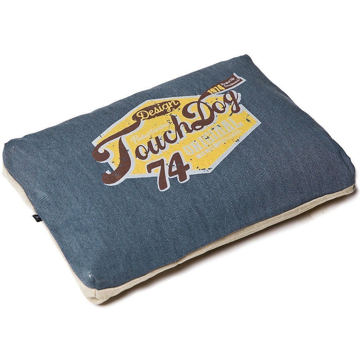 Touchdog Sporty Vintage Reversible Rectangular Designer Dog Bed — Indoor & Outdoor, M & L, 6 Colors