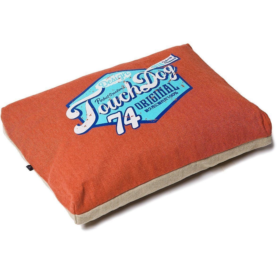 Touchdog Sporty Vintage Reversible Rectangular Designer Dog Bed — Indoor & Outdoor, M & L, 6 Colors