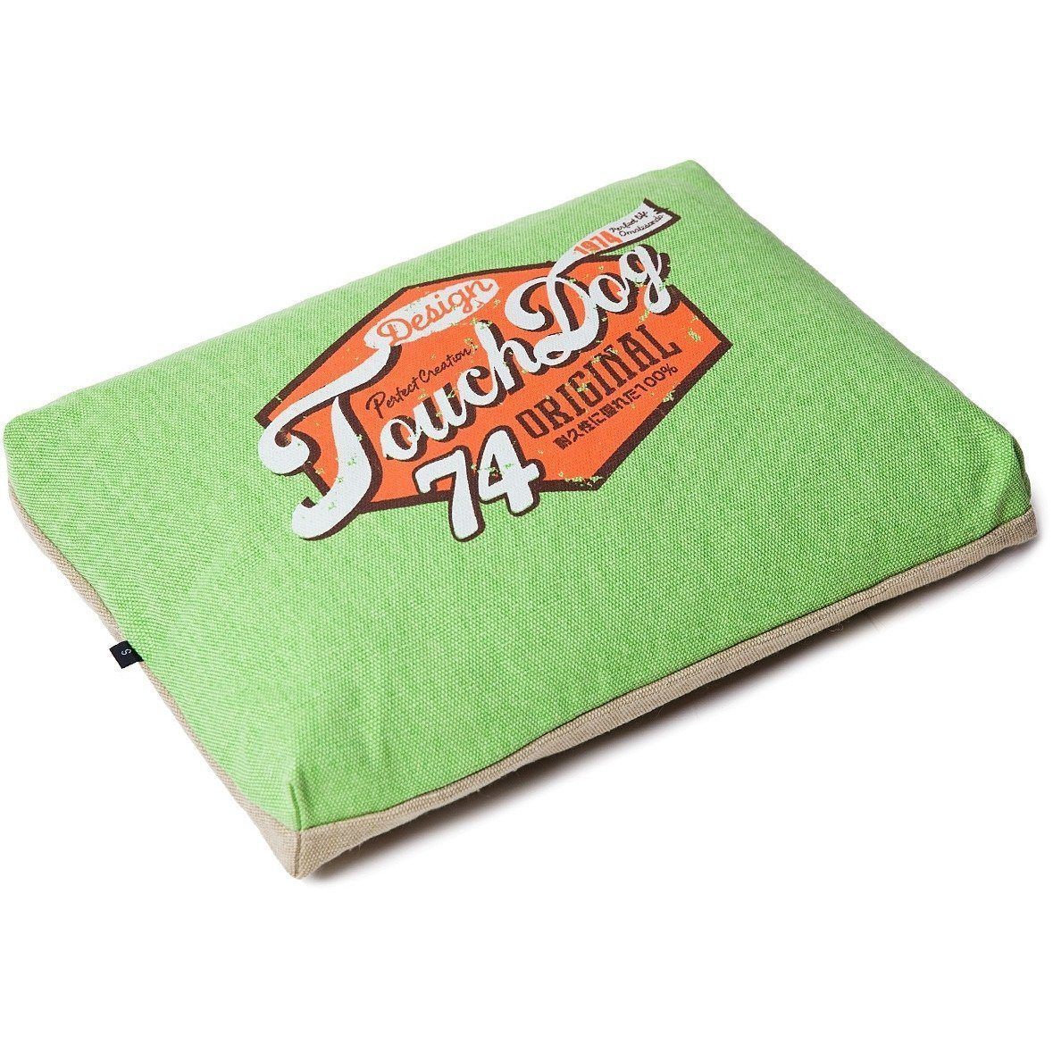 Touchdog Sporty Vintage Reversible Rectangular Designer Dog Bed — Indoor & Outdoor, M & L, 6 Colors