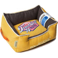 Touchdog Sporty Vintage Reversible Rectangular Designer Dog Bed — Indoor & Outdoor, M & L, 6 Colors