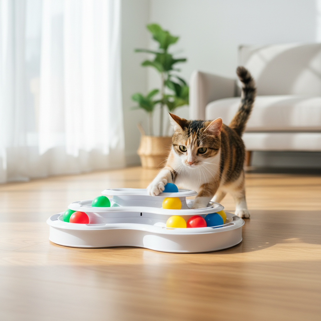 Turntable Track Ball Cat Toy