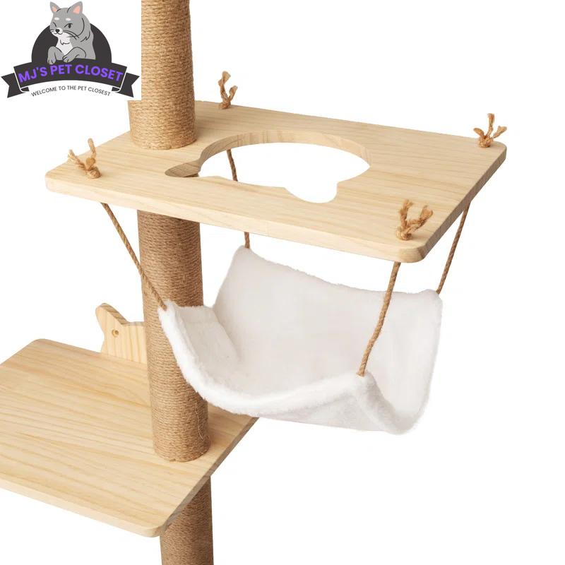 7-Piece Wall-Mounted Cat Climbing Tower & Tree Set — Space-Saving Modular Design