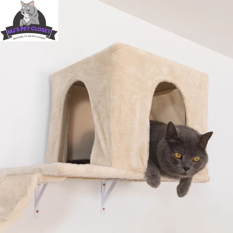 7-Piece Wall-Mounted Cat Climbing Tower & Tree Set — Space-Saving Modular Design